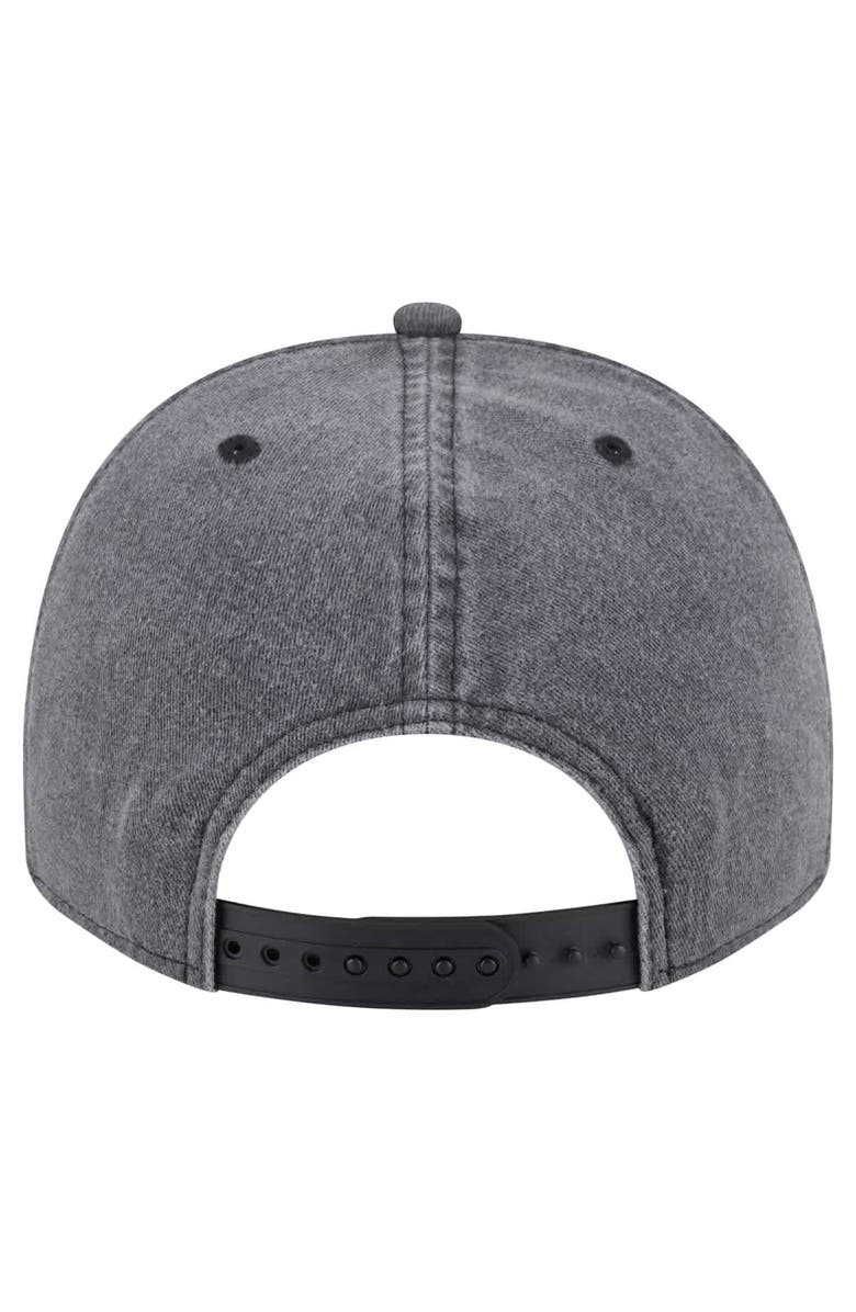 New Era Men's New Era  Charcoal Florida Panthers Throwback Washed A-Frame Pre-Curved 9FIFTY Snapback Hat, Alternate, color, 