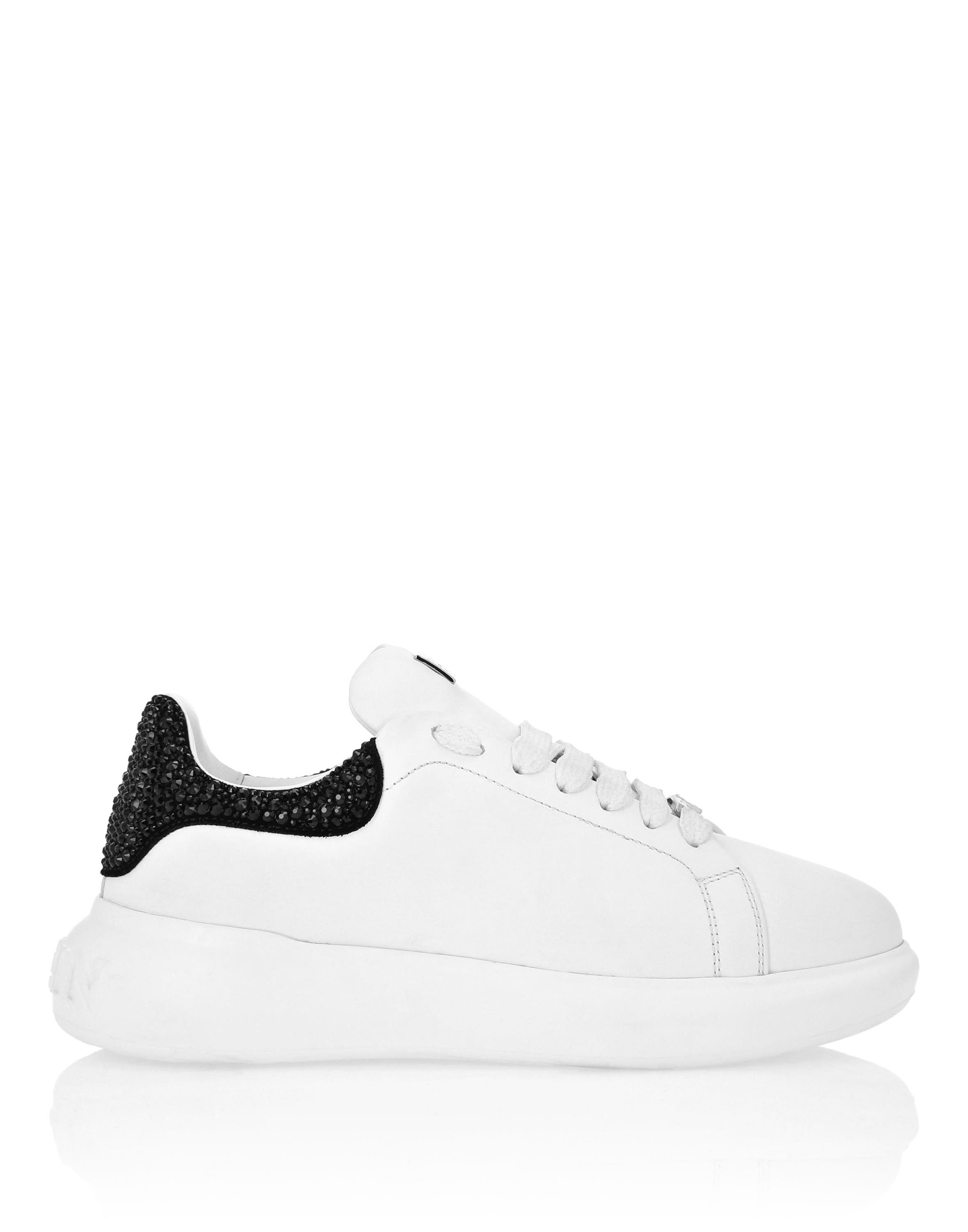 Low Top Sneakers Mix Strass Women, Alternate, color, black