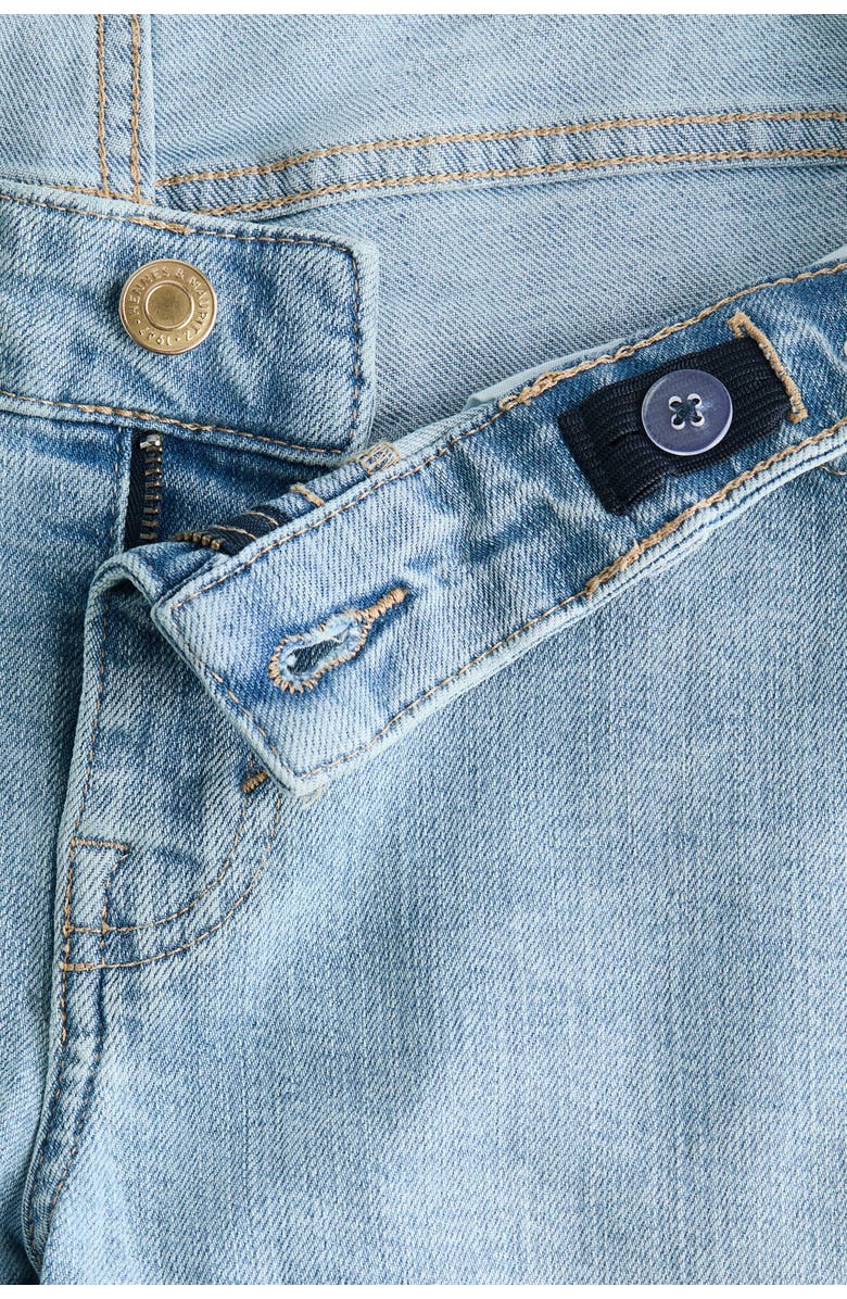 H&M Mama Wide Low Waist Ankle Jeans, Alternate, color, Light Denim Blue