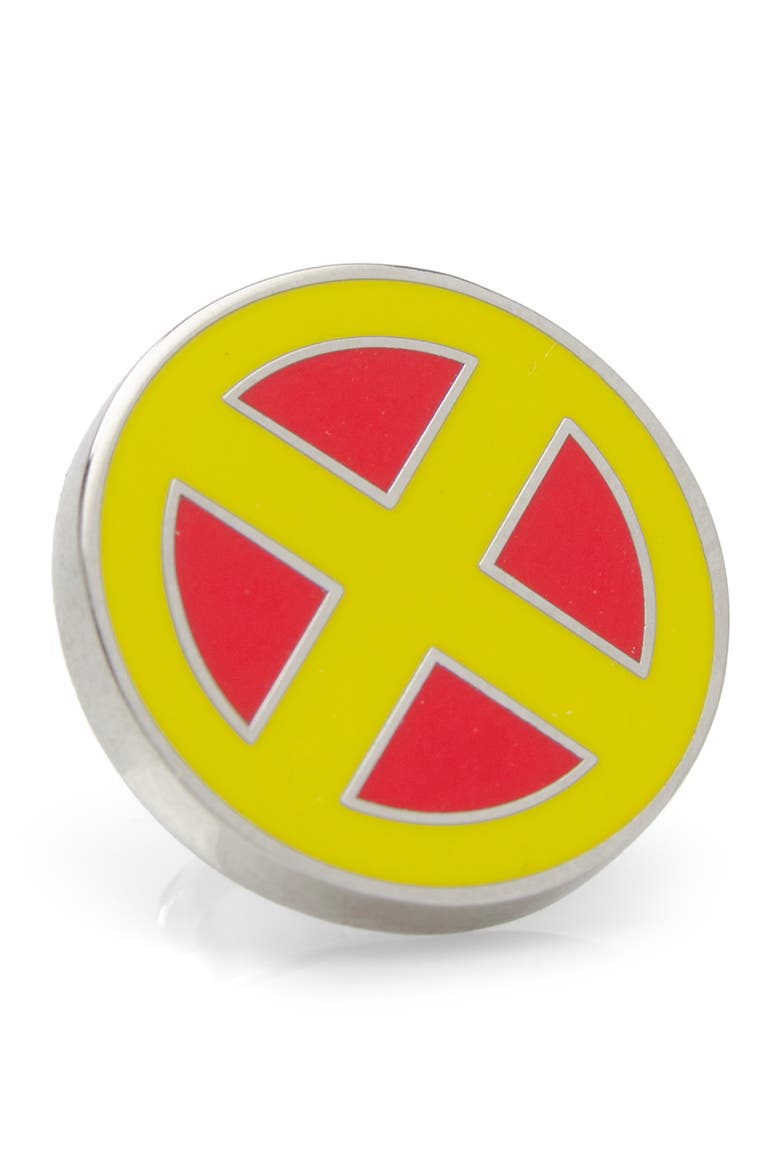 X-Men 3-Pack Assorted Crew Socks & Lapel Pin Set, Alternate, color, RED MULTI