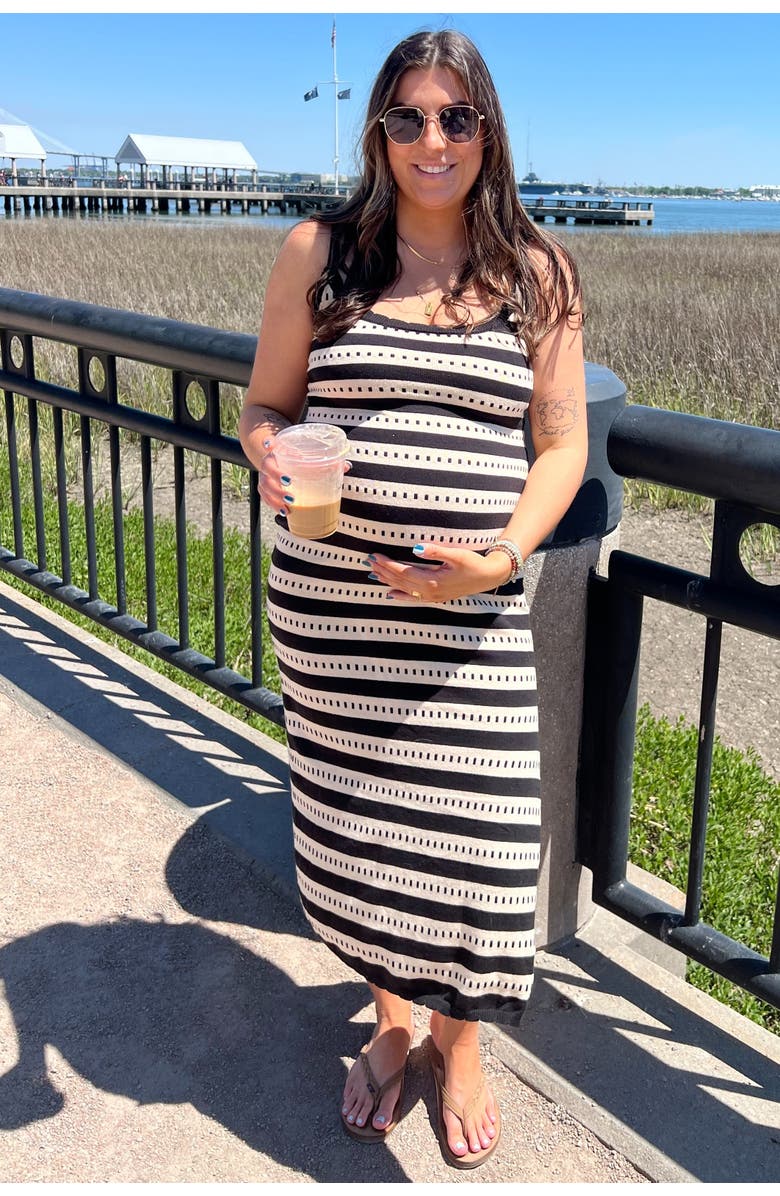 PinkBlush Patterned Sleeveless Maxi Dress, Alternate, color, Beige