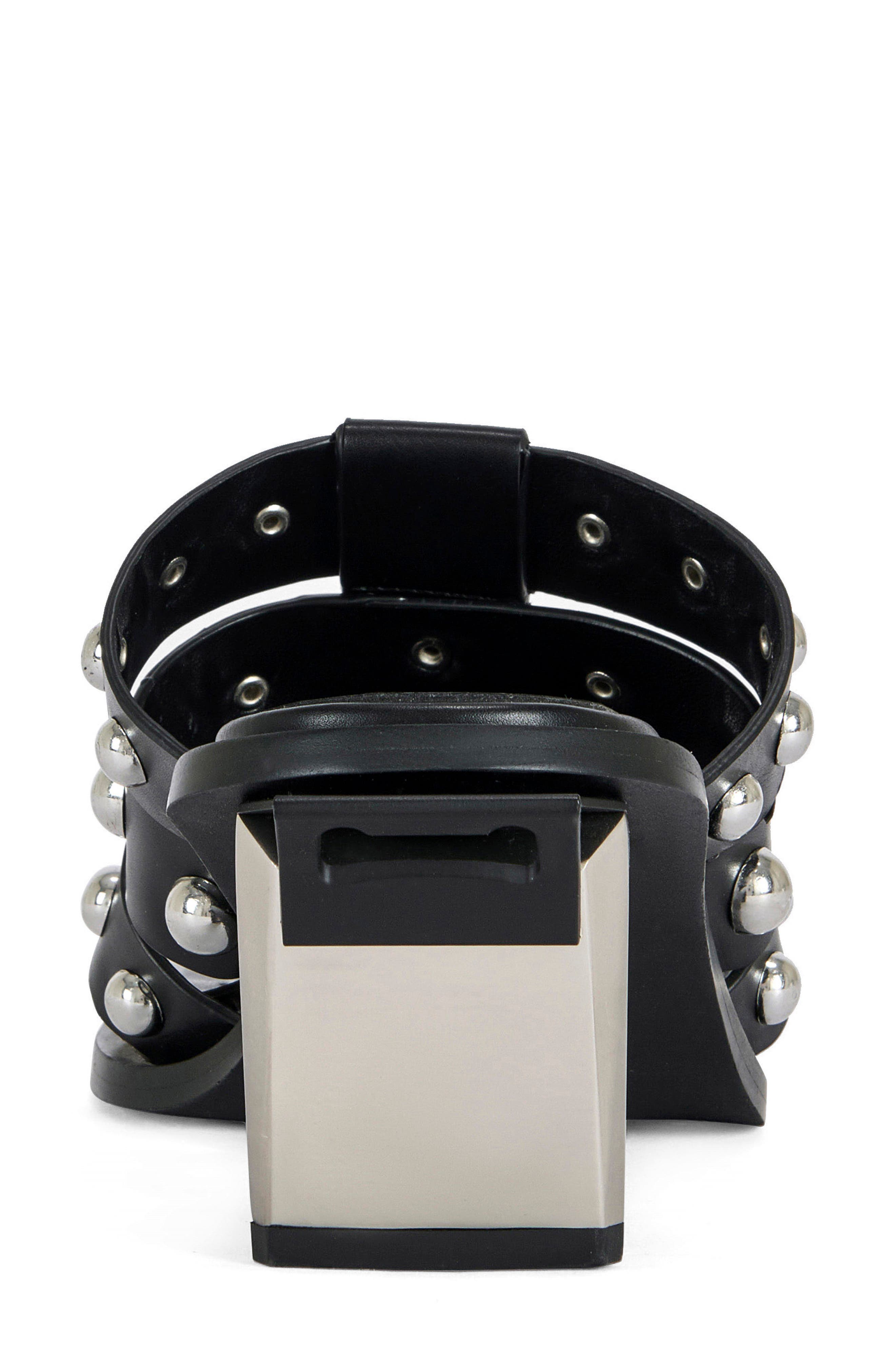 AZALEA WANG Vandal Studded Sandal, Alternate, color, 