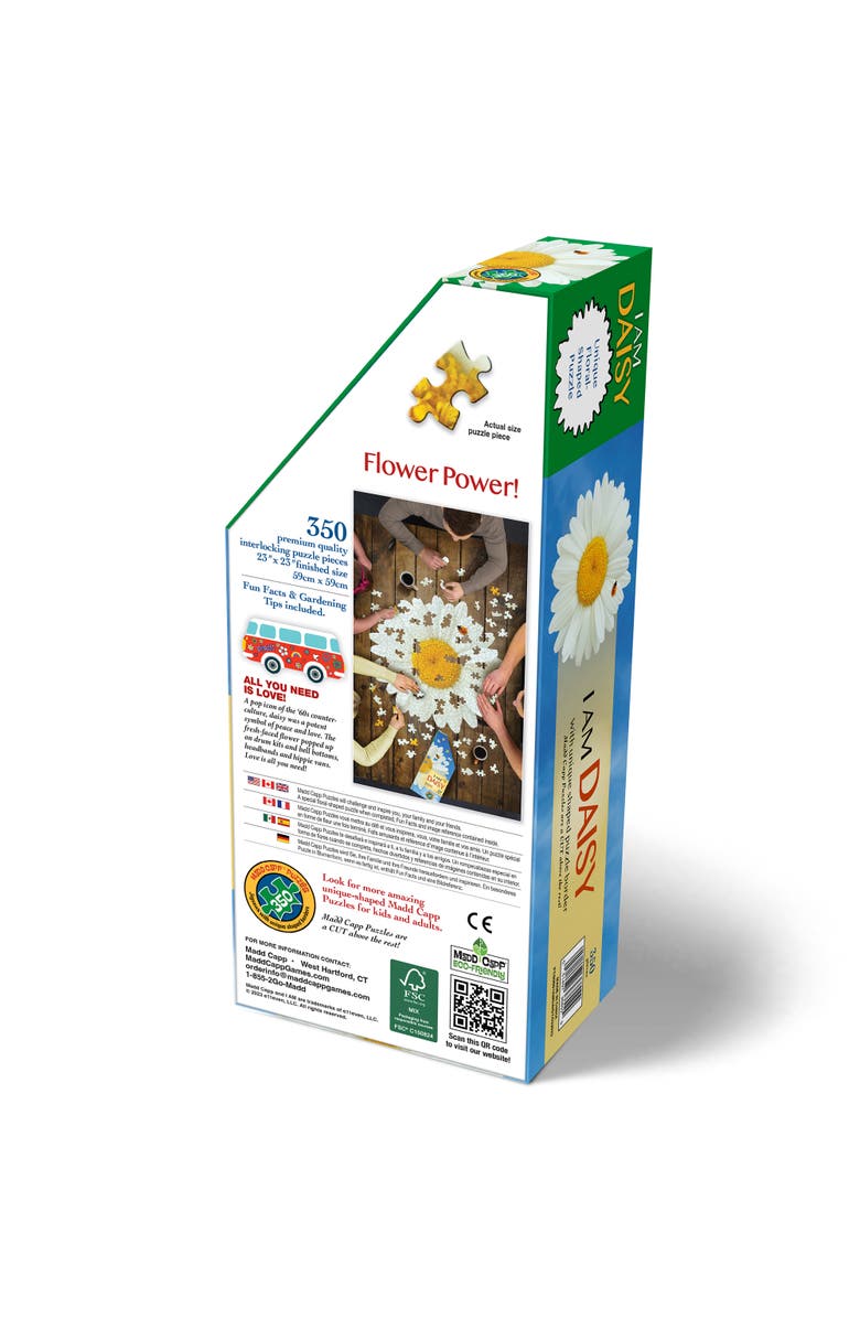 Madd Capp I Am Daisy 350 Piece Jigsaw Puzzle 23X23 Inch, Alternate, color, Multicolored