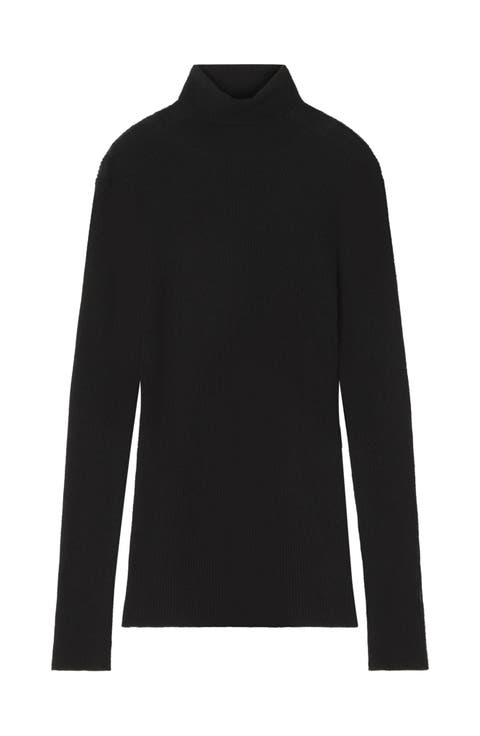 Turtleneck Sweater In Merino Wool And Silk