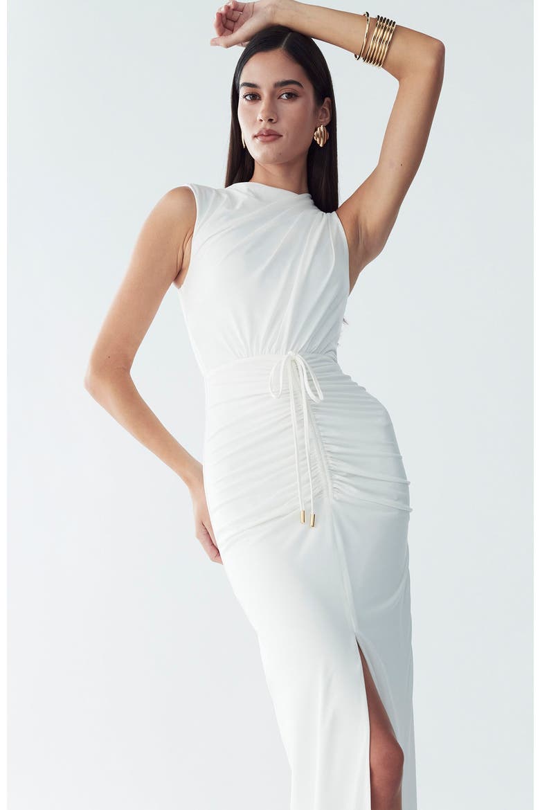 Flora Maxi Dress, Alternate, color, Off White