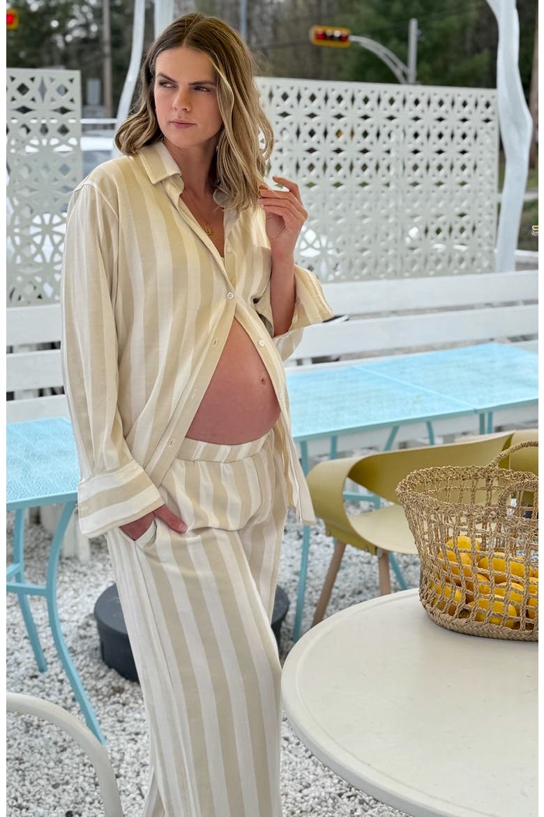 The Paloma Long Sleeve Shirt, Alternate, color, BEIGE