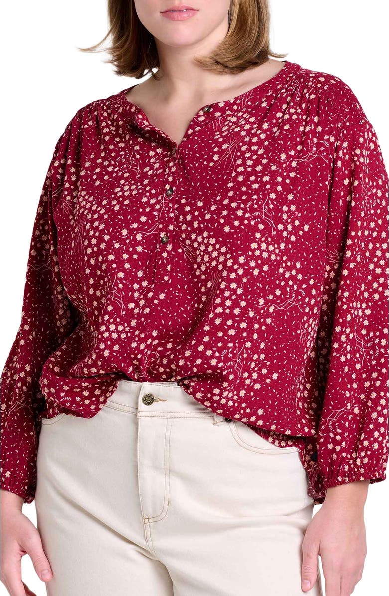 Toad & Co Manzana Long Sleeve Peasant Top, Alternate, color, 