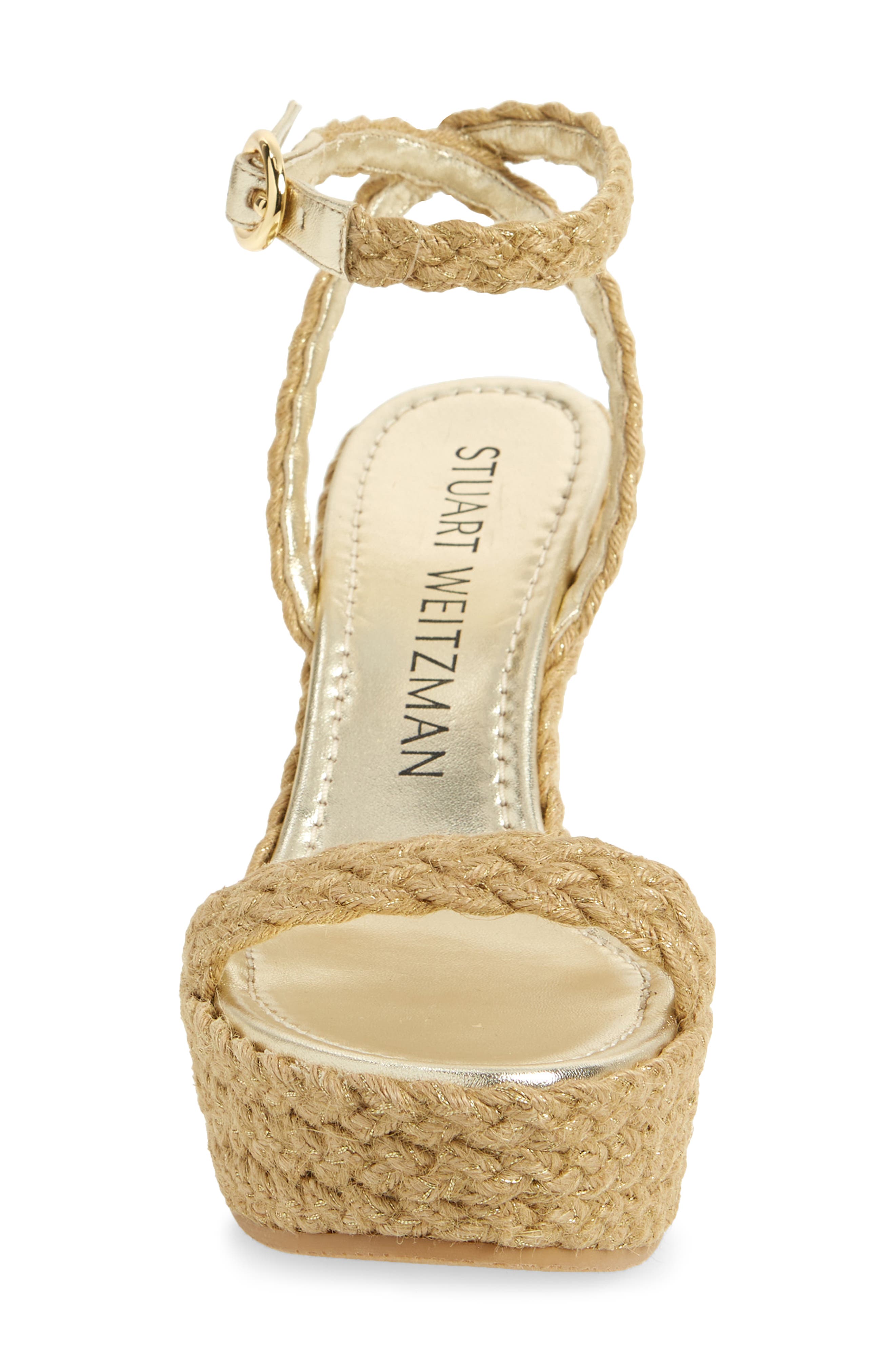 Stuart Weitzman Braida Strap Espadrille Wedge Sandal, Alternate, color, 