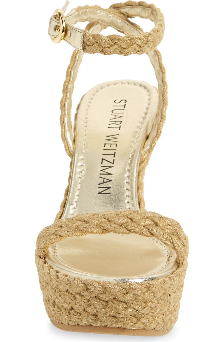 Stuart Weitzman Braida Strap Espadrille Wedge Sandal, Alternate, color,
