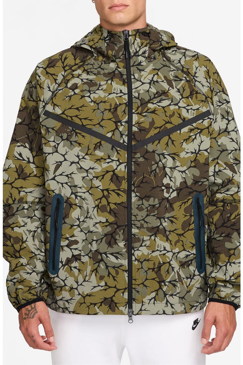 Tech Woven Camo Zip Front Jacket (Men) | Nordstrom