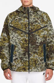 Nike Tech Woven Camo Zip Front Jacket