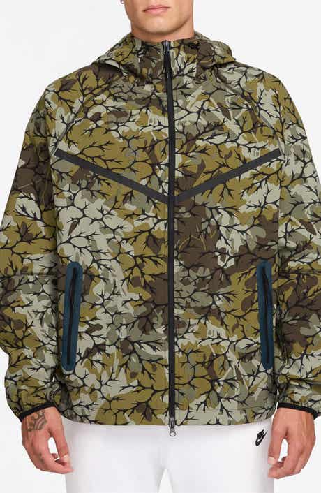 Tech Woven Camo Zip Front Jacket