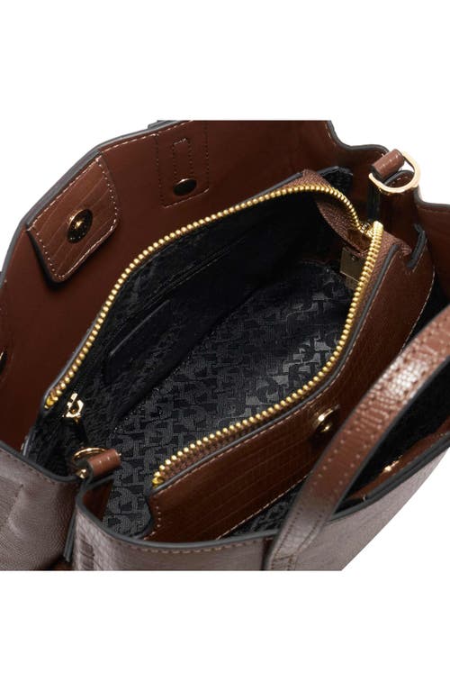 Dune London Dinky Dorrio Mini Tote Bag In Brown