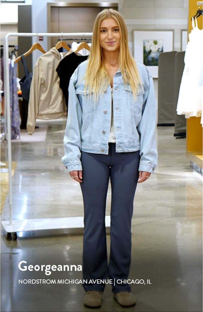 Luxe High Waist Rib Flare Leggings, sales video thumbnail