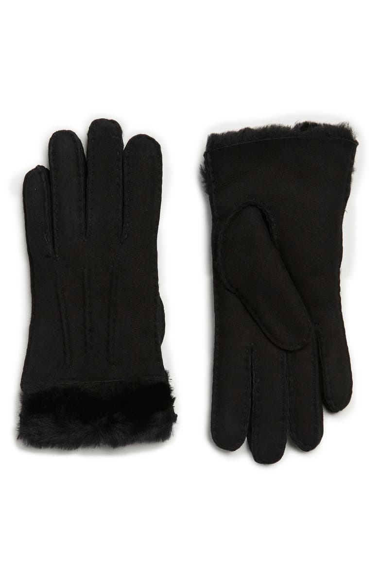 UGG<sup>®</sup> UGG Classic Tasman Genuine Shearling Gloves, Main, color, 