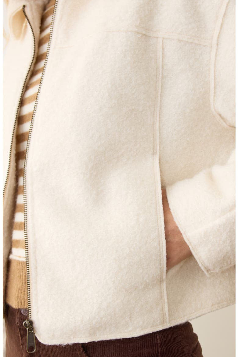 Sloane Bouclé Jacket, Alternate, color, CREAM
