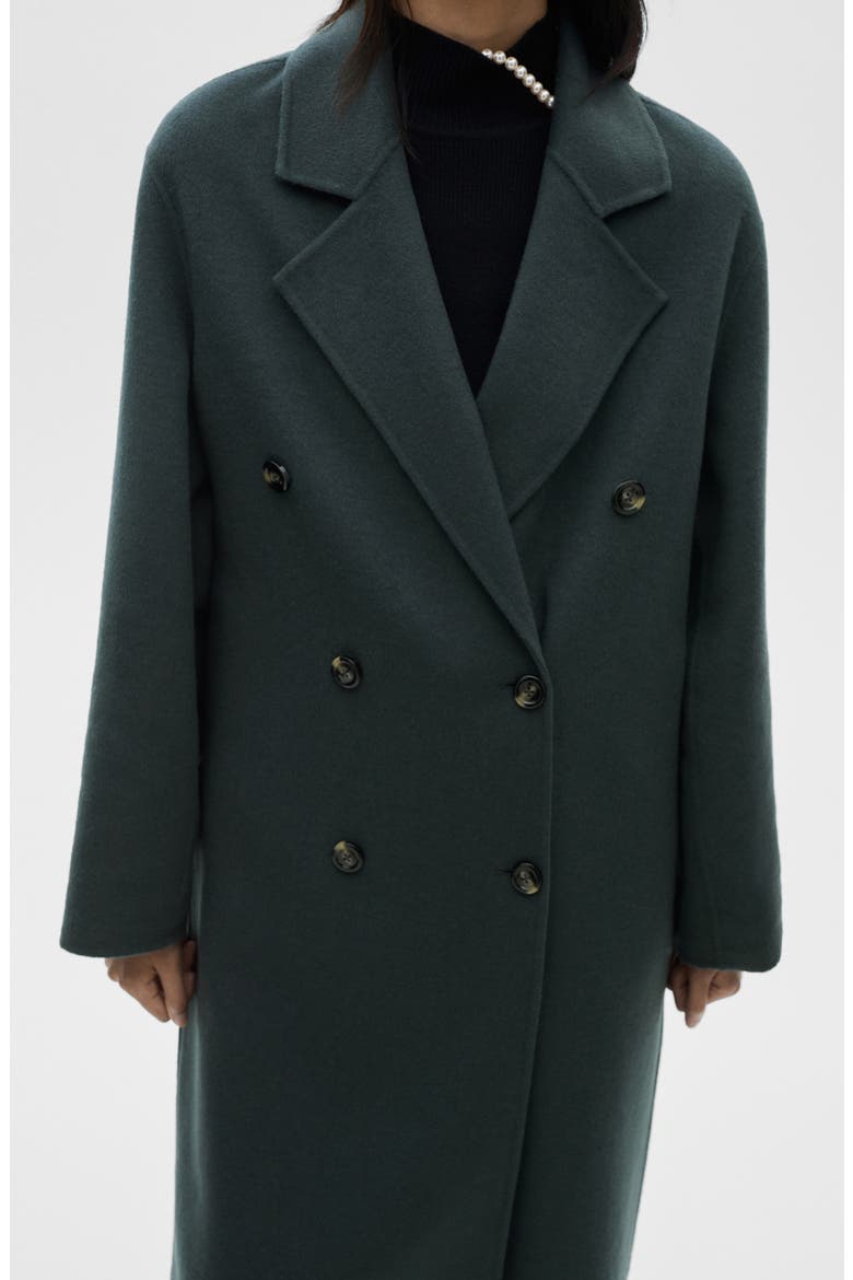 Handmade Oversize Wool Blend Coat, Alternate, color, PETROL BLUE