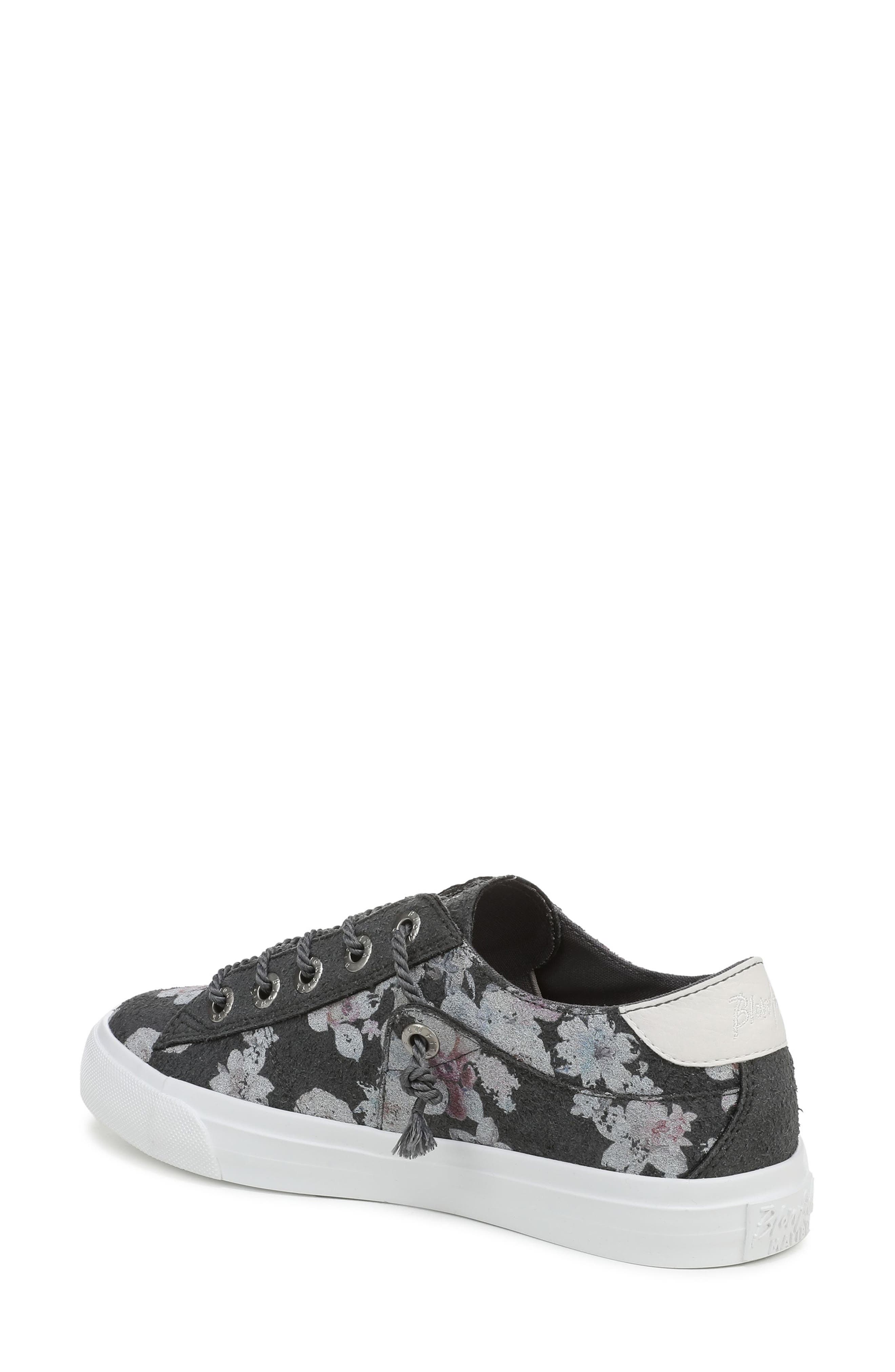 Blowfish Malibu Martina Low Top Sneaker, Alternate, color, Charcoal Grey Floral Print
