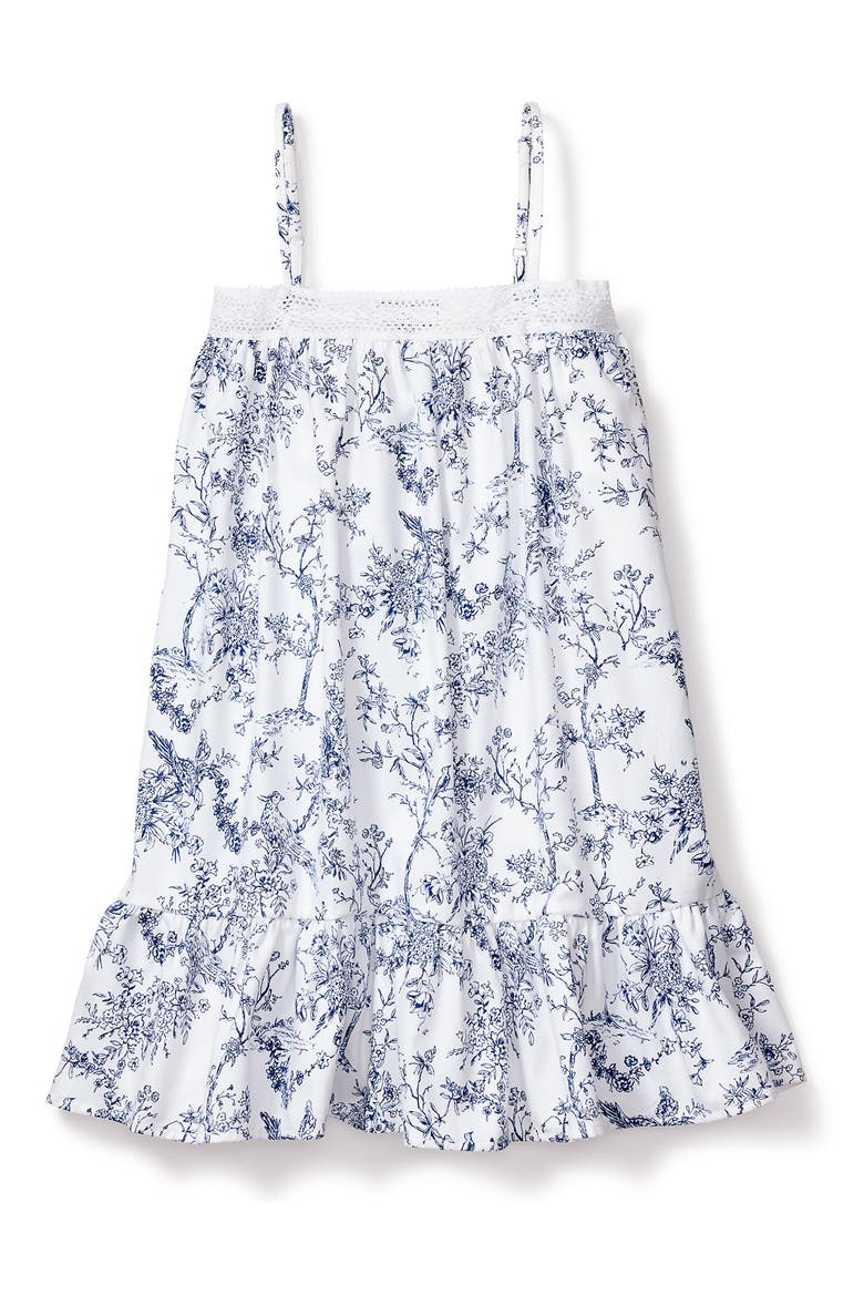 Timeless Toile Lily Nightgown, Main, color, WHITE