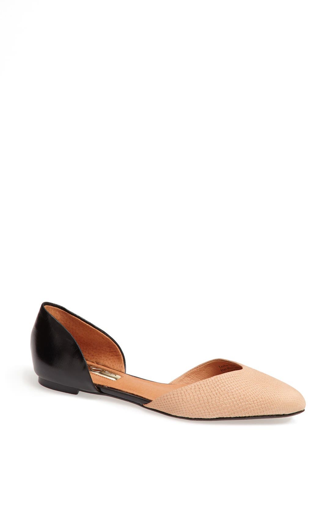 'Leta' d'Orsay Flat, Main, color, NUDE/ BLACK NAPPA