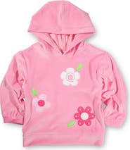 Florence Eiseman Velour Hoodie With Flowers