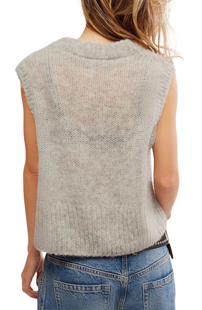 Free People Dream Maker Crop Alpaca Blend Sweater Vest, Alternate, color, 