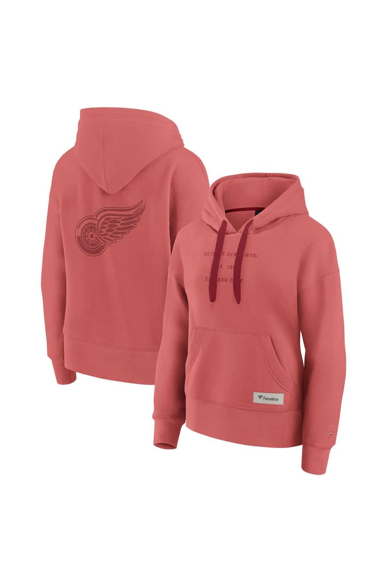 Women's Fanatics Red Detroit Red Wings Elements Future Ground Subtle Tonal Pullover Hoodie, Main, color, Red
