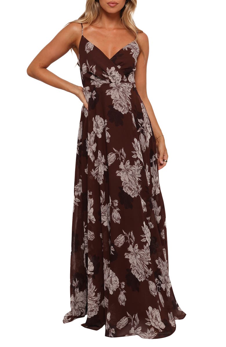 Petal & Pup Madilyn Print Sleeveless Maxi Dress, Main, color, 