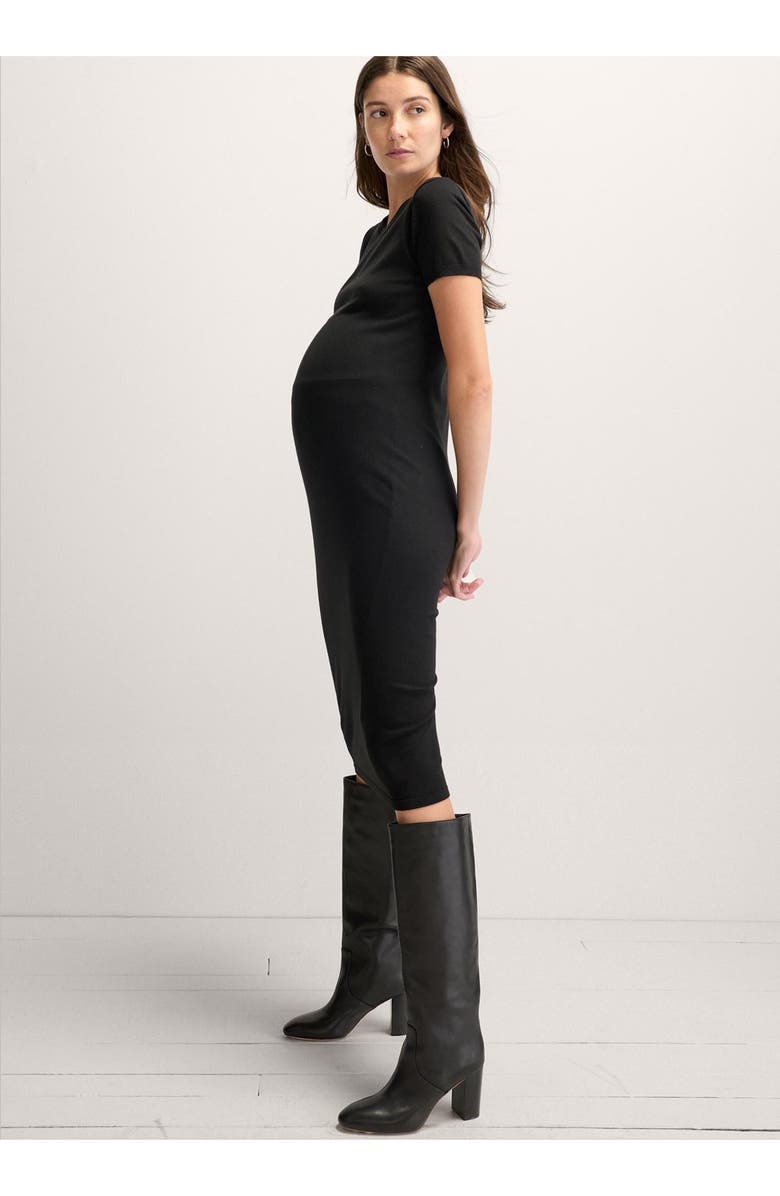 HATCH The Softsculpt Knit Eliza Dress, Alternate, color, Black