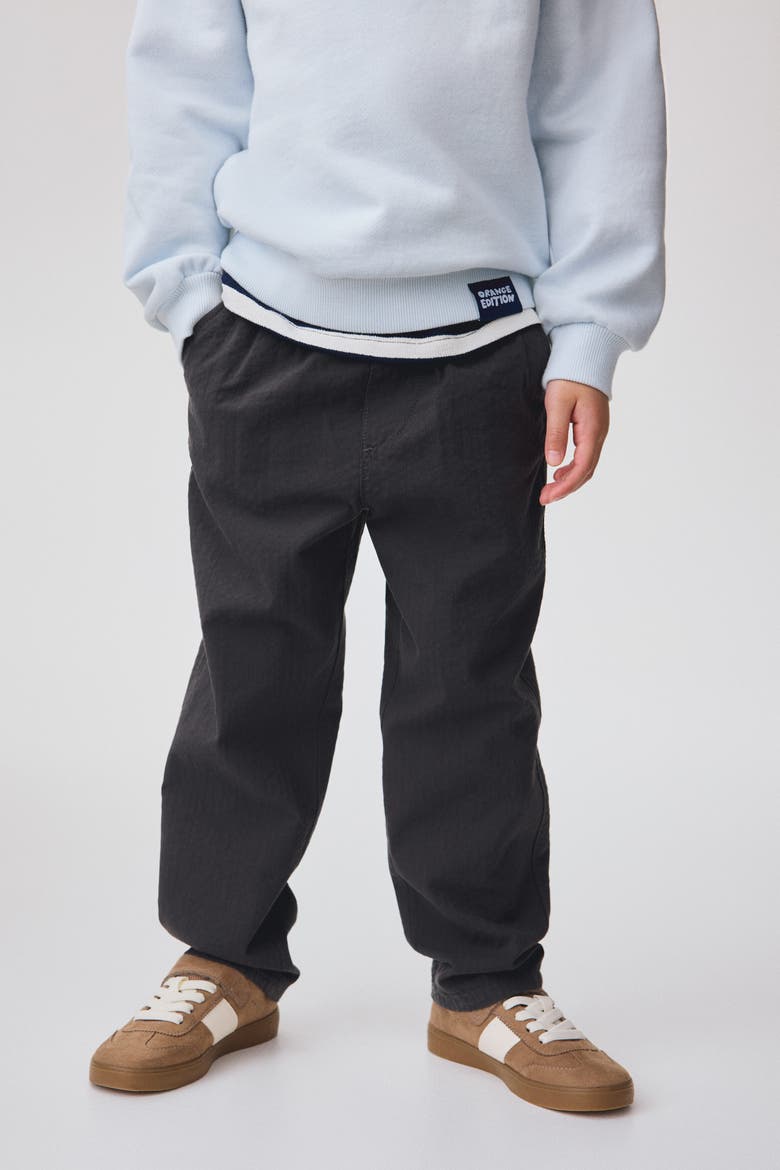 Cotton Seersucker Trousers, Alternate, color, Dark gray