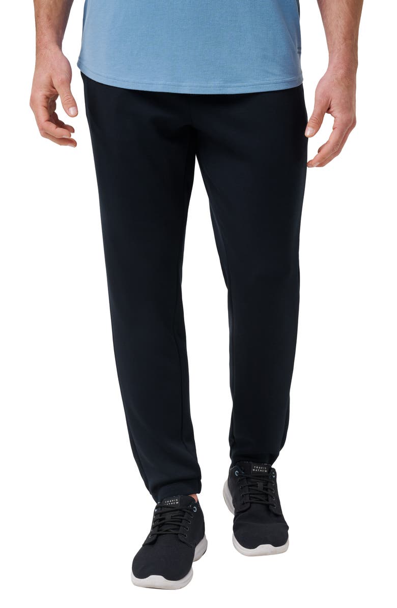 TravisMathew Fibercloud Drawstring Joggers, Main, color, Black