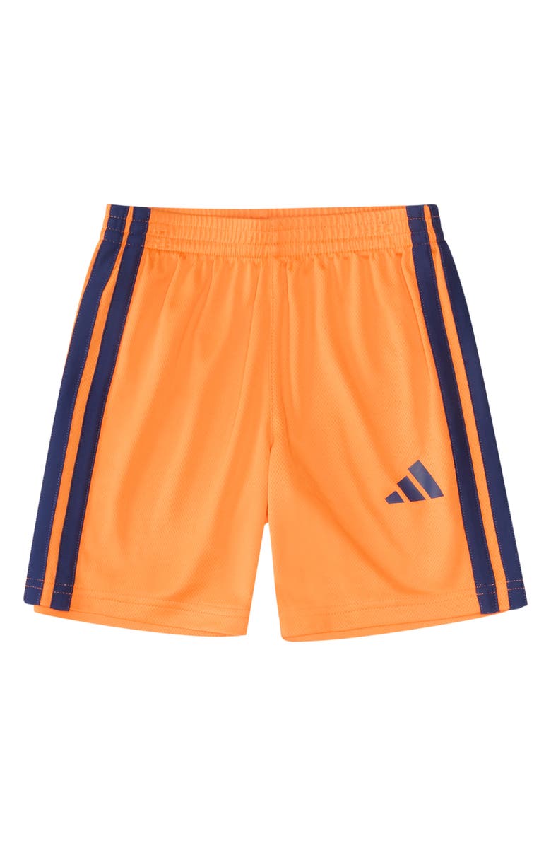adidas Kids' Graphic Print T-Shirt & Shorts Set, Alternate, color, Grey With Orange