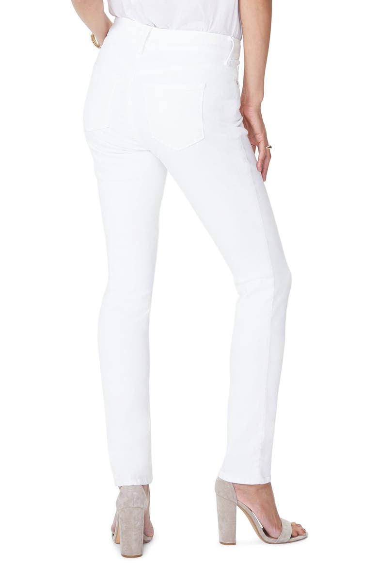 Marilyn Stretch Straight Jeans, Alternate, color, OPTIC WHITE