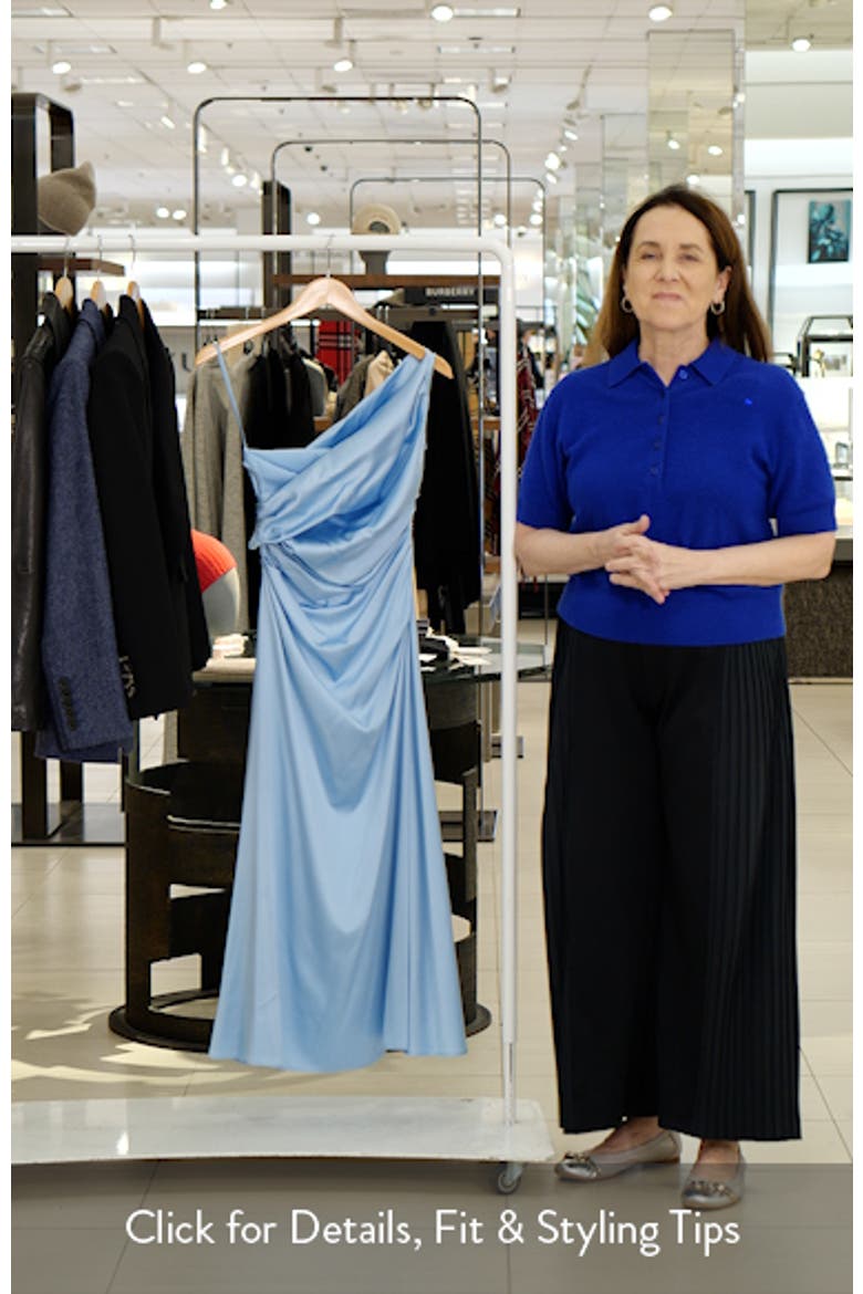 Phare One-Shoulder Stretch Silk Midi Dress video