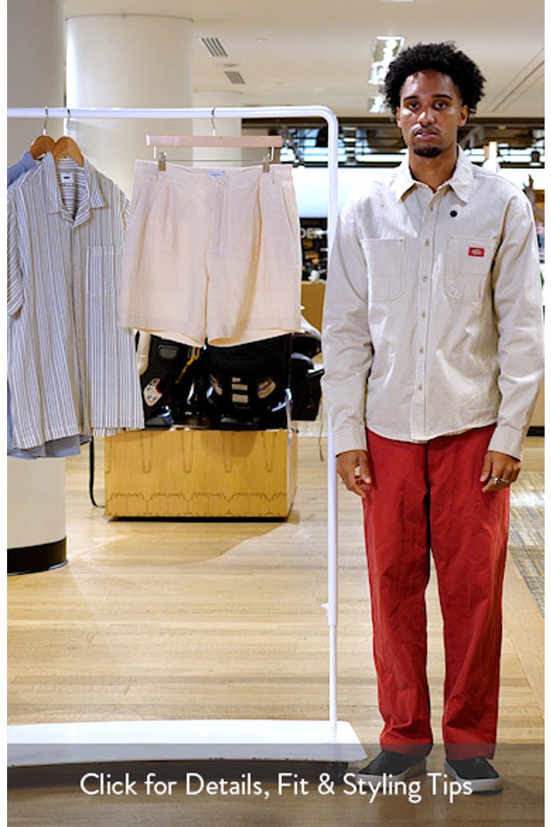 Pleated Linen Shorts video