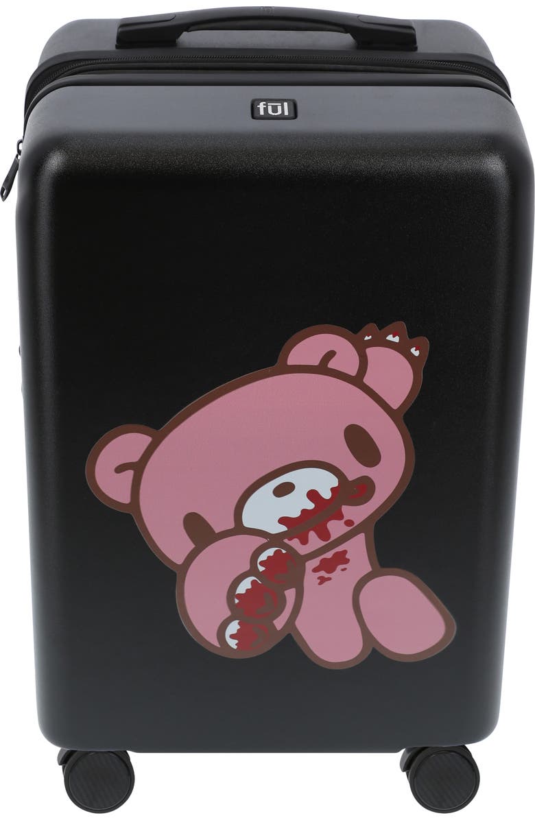 Ful GLOOMY BEAR 22.5" CARRY-ON LUGGAGE, Alternate, color, Black