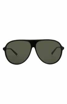 Gucci 61mm Aviator Sunglasses