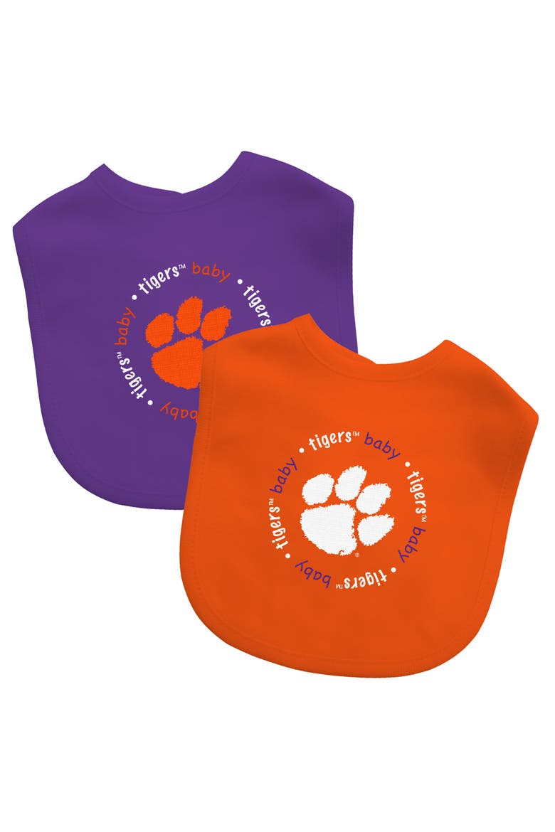 Clemson Tigers - Baby Bibs 2-Pack, Main, color, Orange