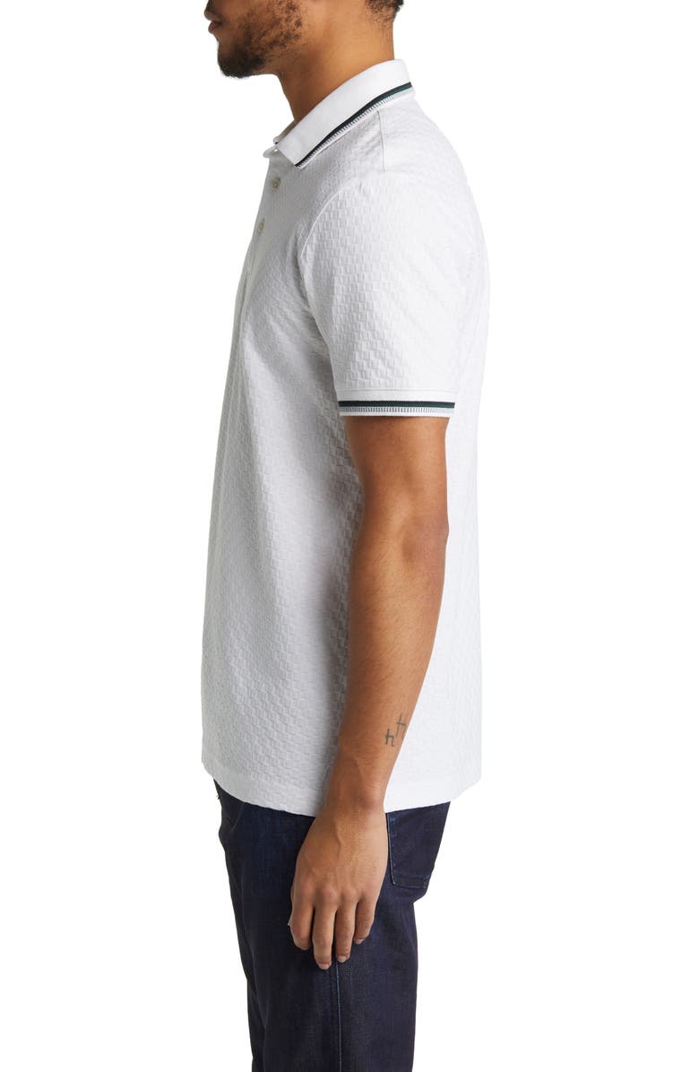 Ted Baker London Palos Regular Fit Textured Cotton Knit Polo, Alternate, color, 