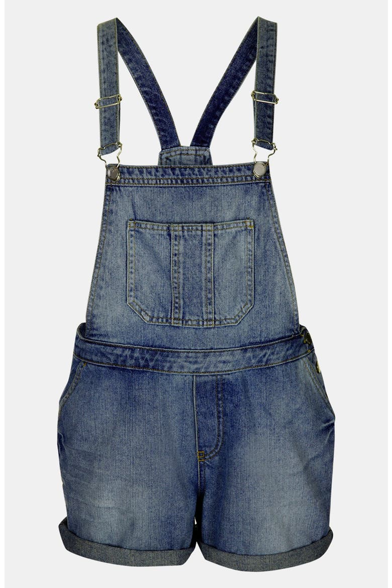 Moto 'Tommy' Short Overalls, Main, color, MID STONE