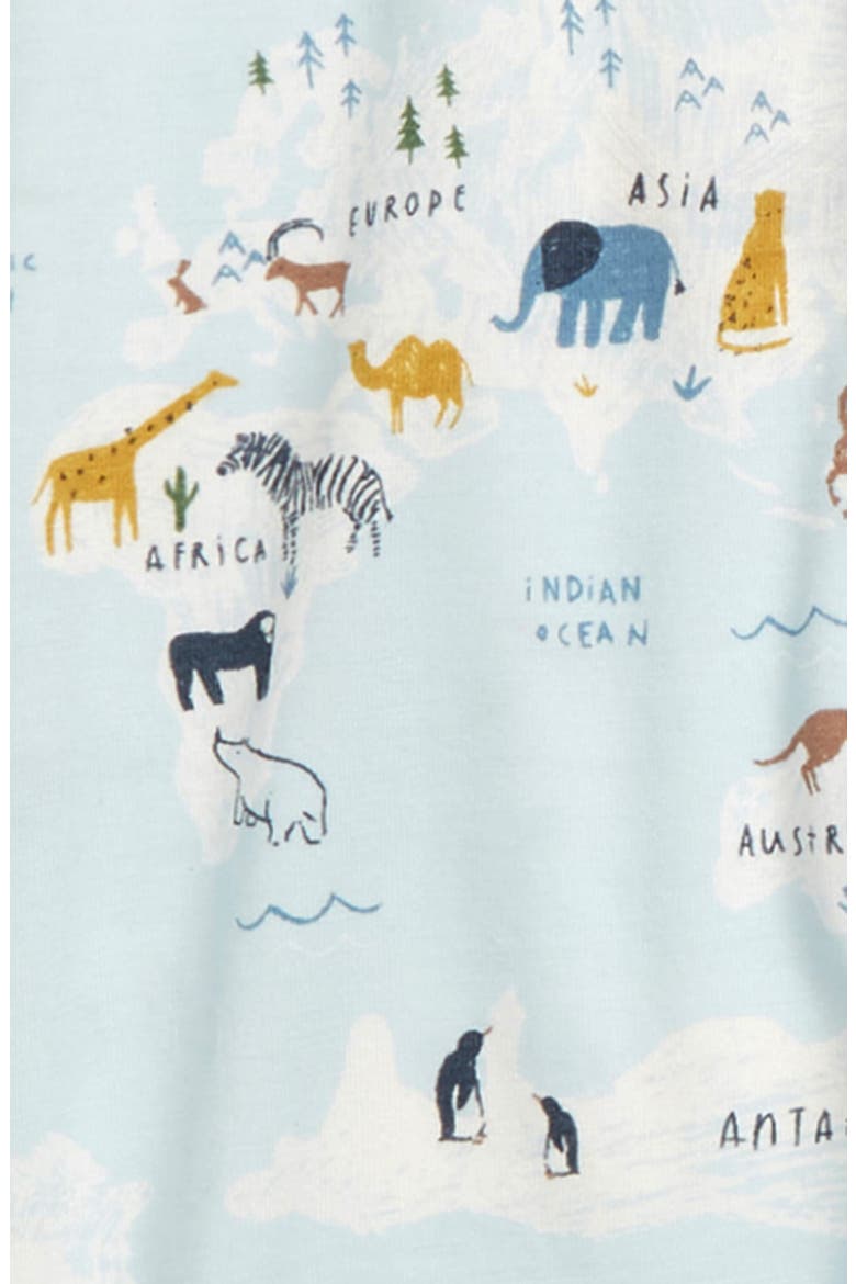 Sea the World Magnetic Footie, Alternate, color, BLUE