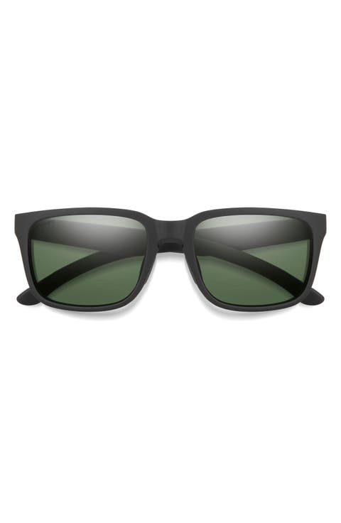 Headliner 55mm Polarized Rectangle Sunglasses