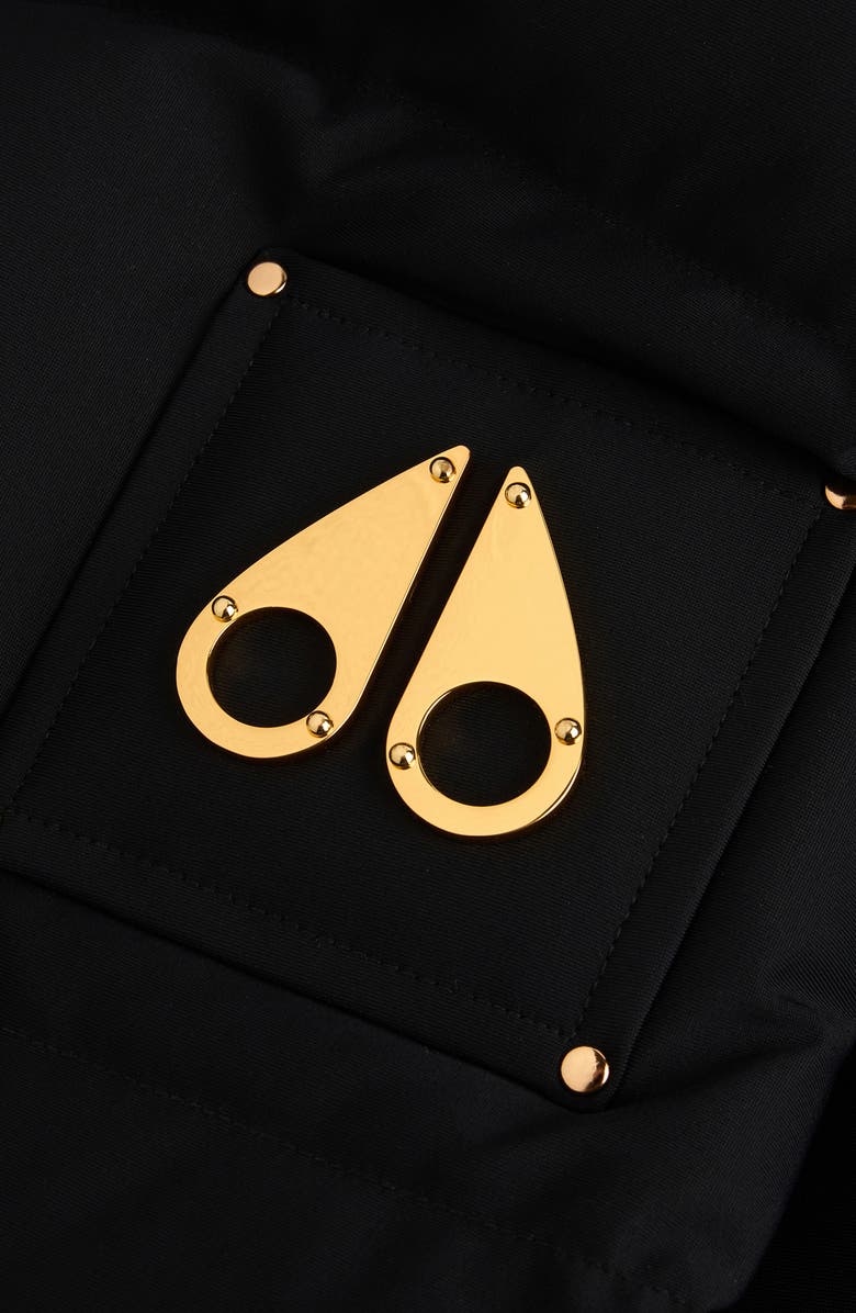 Moose Knuckles High Point Gold Series 800 Fill Power Down Bomber Jacket, Alternate, color, Black