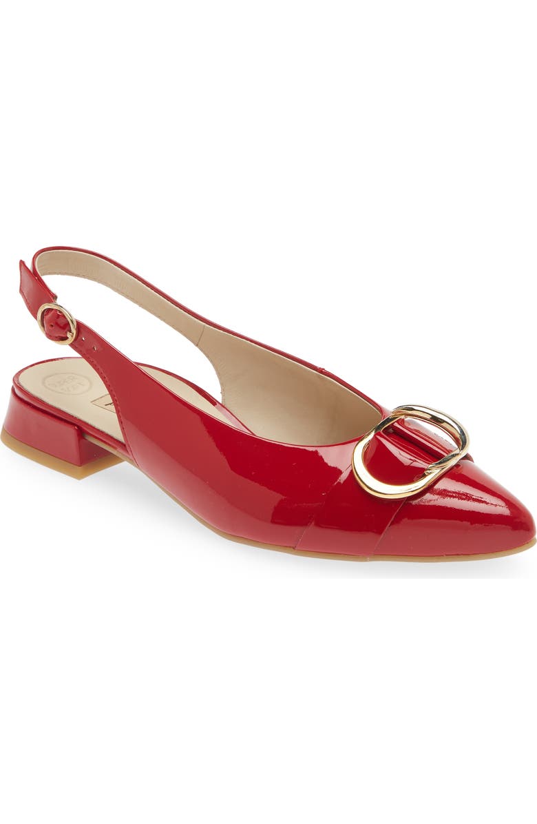 Paul Green Tara Slingback Pointed Toe Pump, Main, color, Lipstick Soft Patent