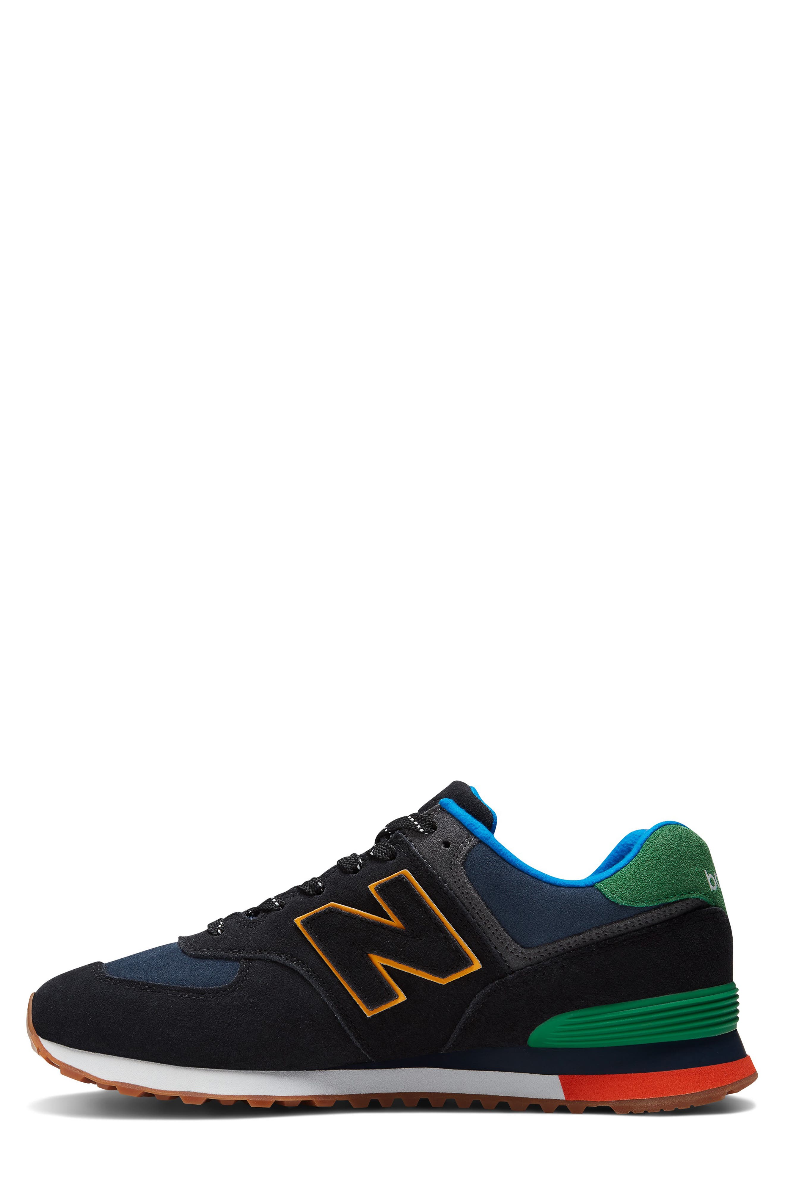 New Balance Gender Inclusive 574 Classic Sneaker, Alternate, color, Black/ Varsity Green