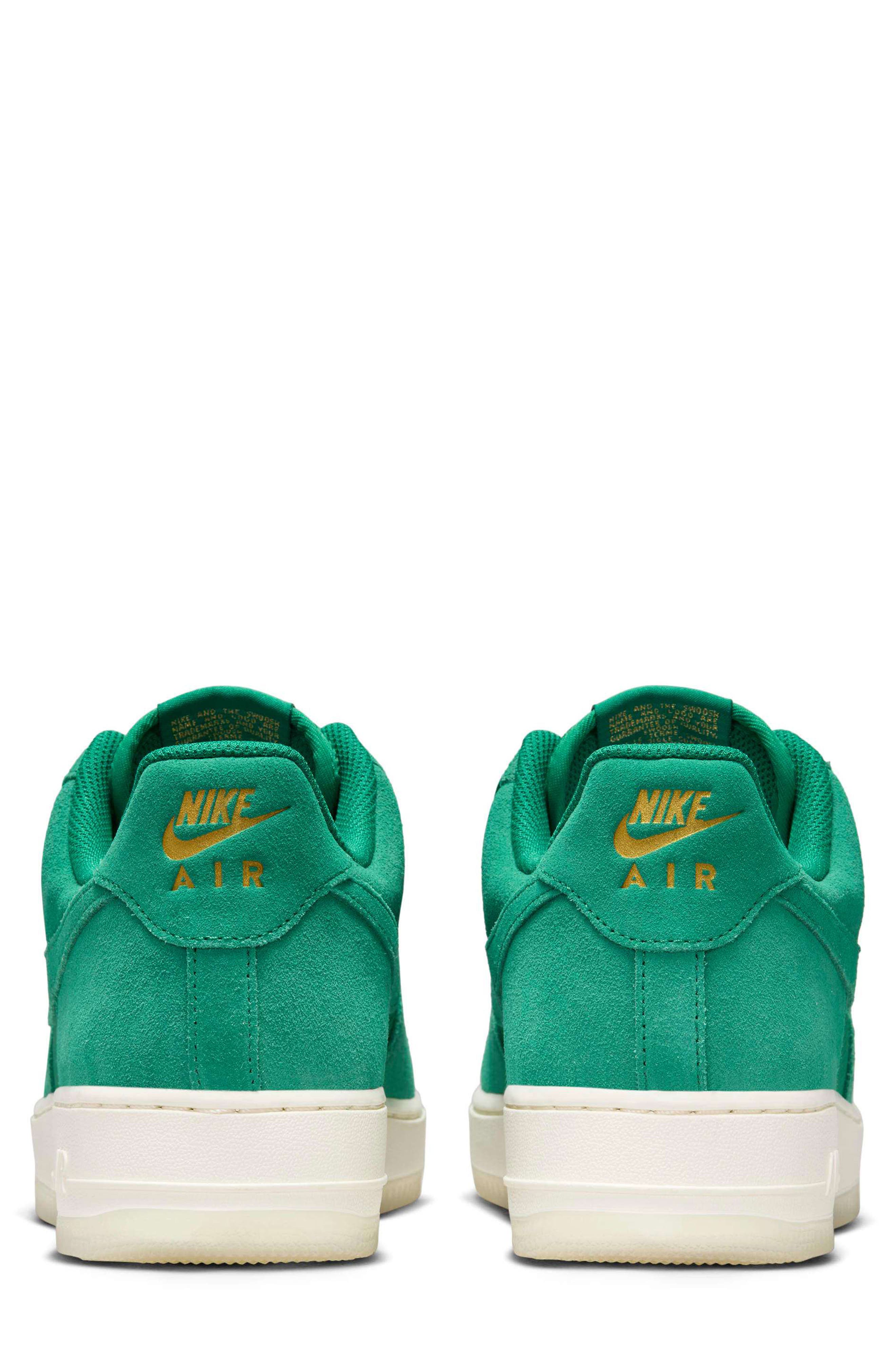 Air Force 1 '07 LV8 Basketball Sneaker, Alternate, color, MALACHITE/ PALE IVORY/ GOLD