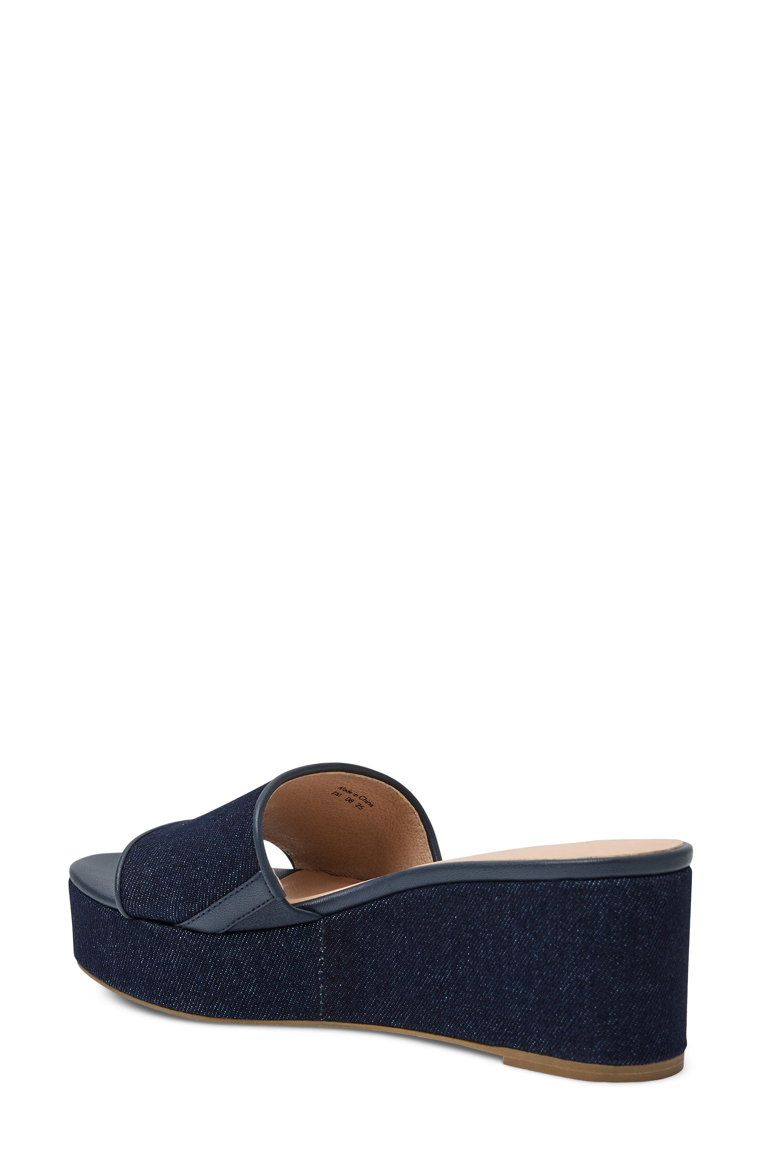 Jack Rogers Bay Platform Wedge Sandal, Alternate, color, Indigo