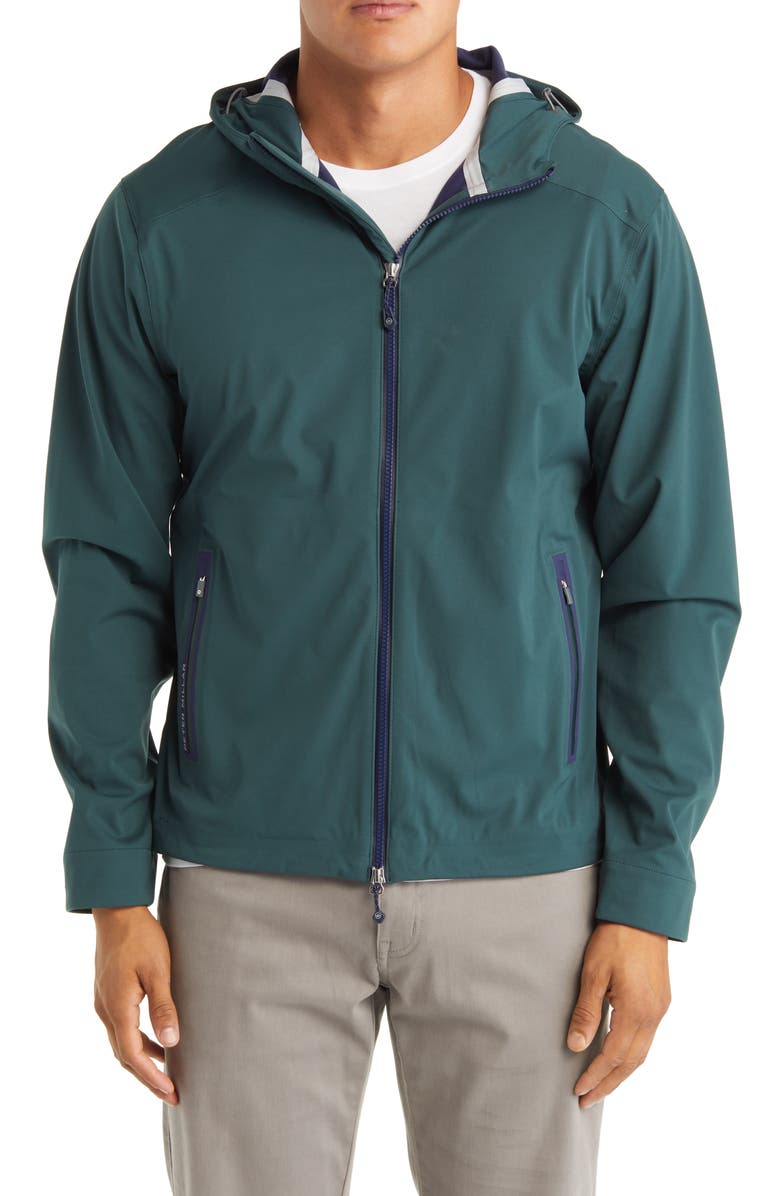 Peter Millar Hyperlight Link 3-Layer Hooded Jacket, Alternate, color, 
