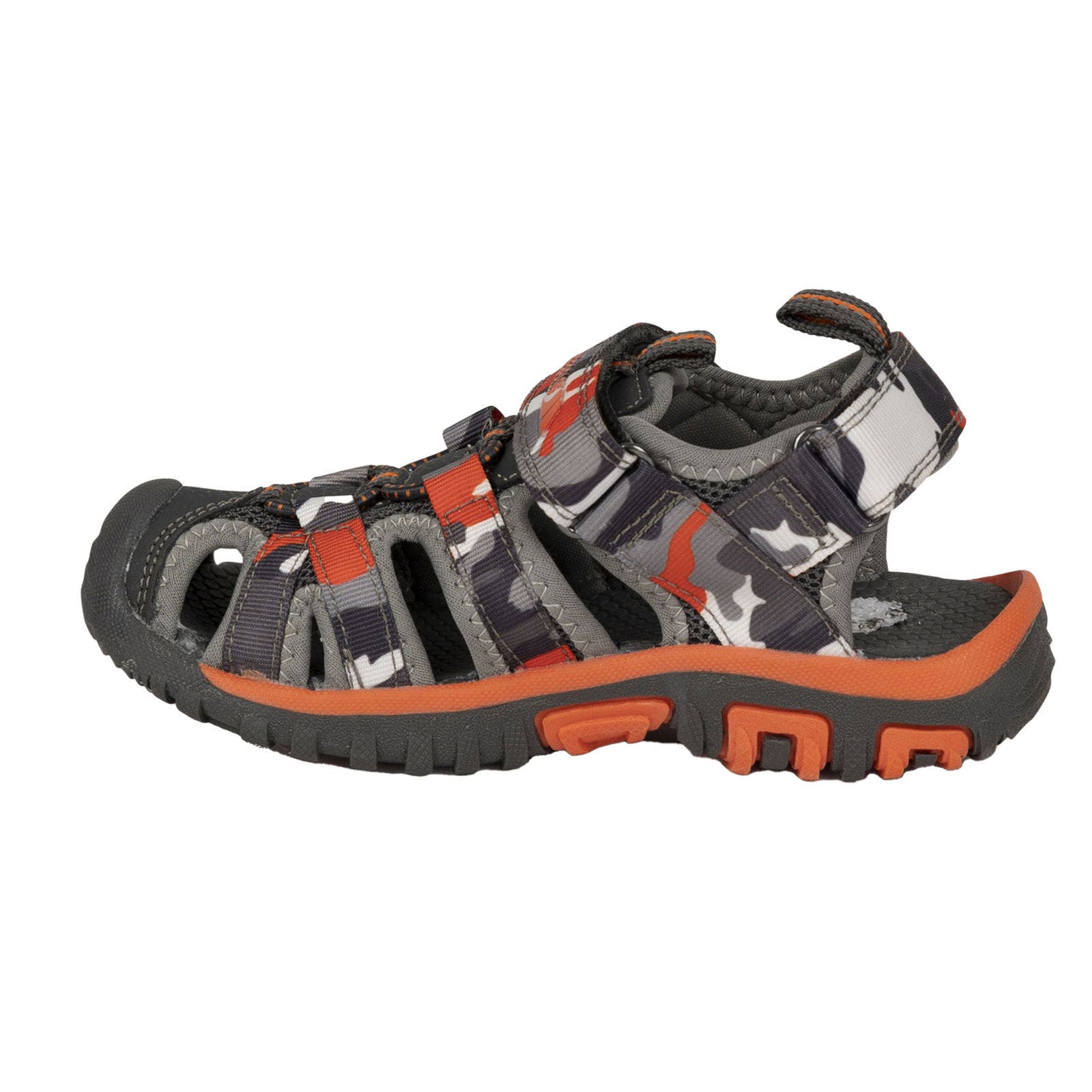 Childrens/Kids Jaime Sandals, Alternate, color, Gray and Orange