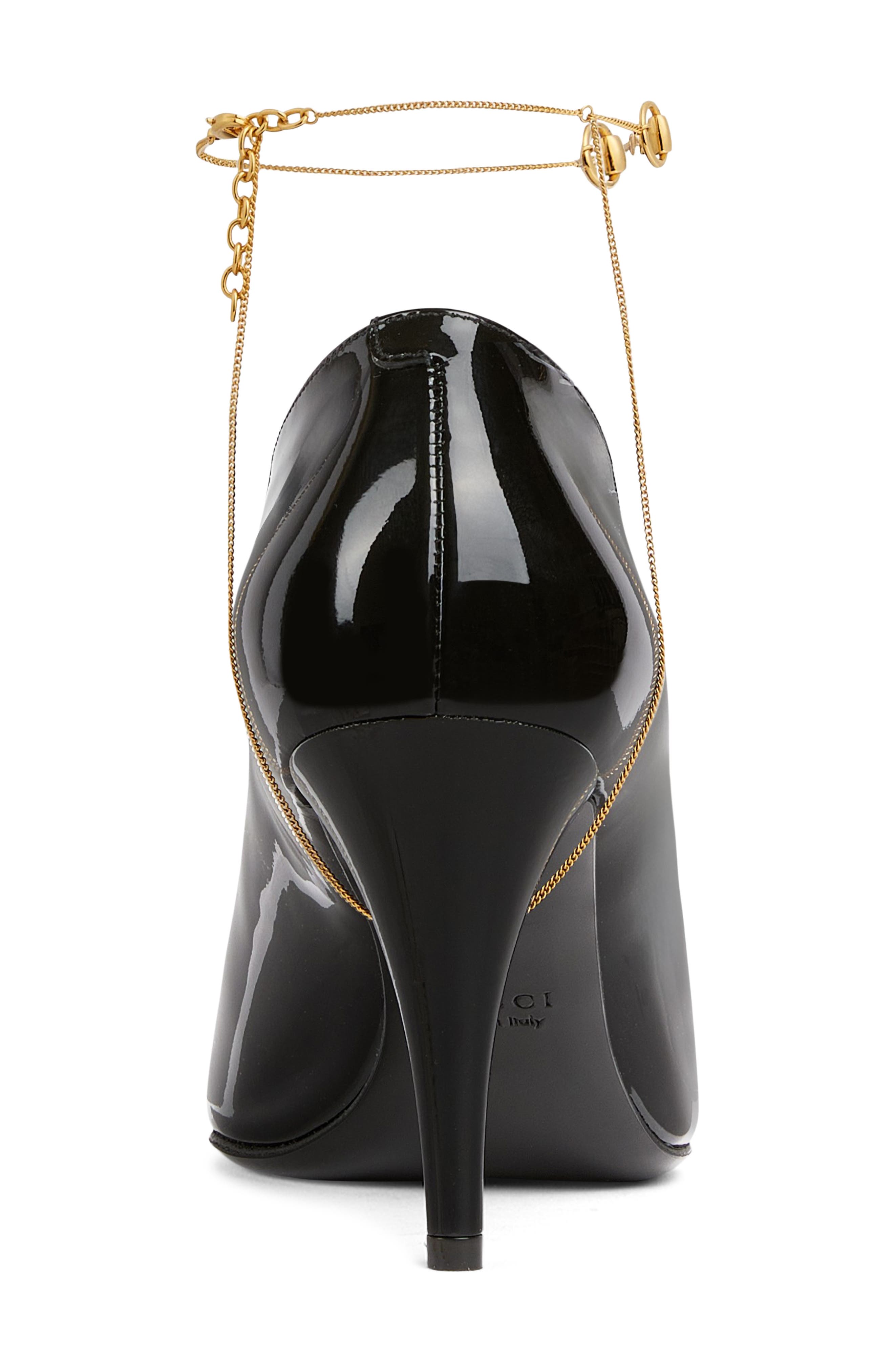 Gucci Musa Pointed Toe Pump, Alternate, color, Nero